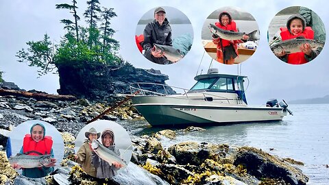 First Alaska Fishing Trip on our OWN BOAT! Prince William Sound // Family Hike to Fair Angel Lakes
