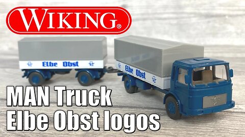 Wiking 424 MAN Truck Elbe Obst Livery | HO Scale Review