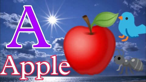 a for apple b for ball l a se anar aa se aam l abcd song l alphabets apple l Study With PA