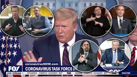 Trump Don’t Fall for Cutie Pie Sign Language (Sun. 3/29/20)