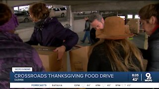 Crossroads Church Collects Thanksgiving Donations