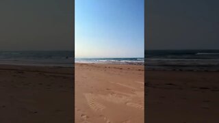 Walking along a gorgeous beach