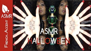 ASMR [french accent] HALLOWEEN physical sleep hypnosis roleplay soft spoken & chant