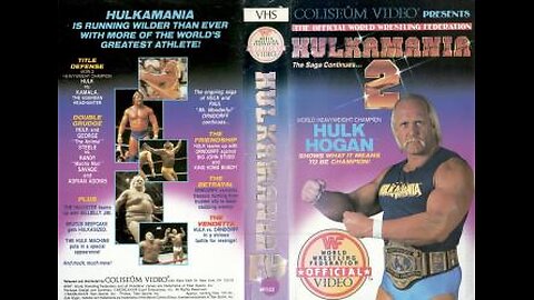 WWF Hulkamania Vol.2 Coliseum Home Video 1987 **NOT ON PEACOCK OR WWE NETWORK**