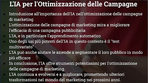 L'IA per l'Ottimizzazione delle Campagne