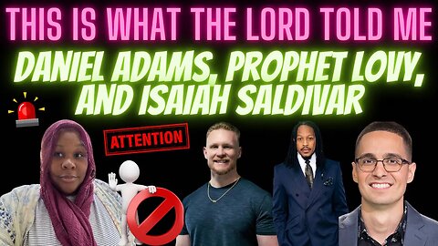 BE CAREFUL‼️⛔️ #danieladams #prophetlovy #isaiahsaldivar #propheticword #warning #prayer #bible