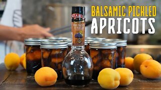 How to Make Balsamic Pickled Apricots; Canning