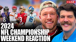 Taylor Lewan, Will Compton & Delanie Walker 2024 Conference Championship Live Reaction