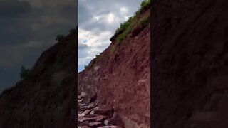 Tall cliffs on the beach