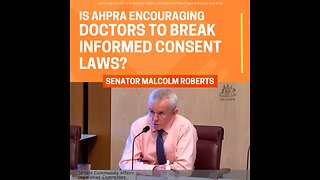 Australian Doctors being intimidated into complying with the Corrupt Australian Government! - Senator Malcolm Roberts!