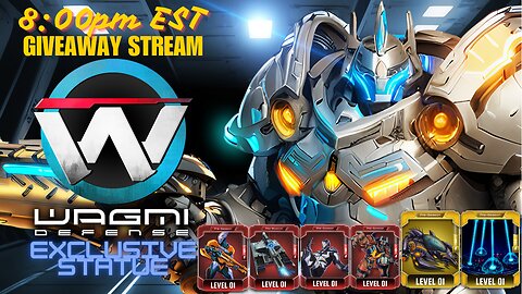 WAGMI Defense GIVEAWAY STREAM! !wagmi in chat... IT'S THE FINAL COUNTDOWN! @WagmiGameCo X @3dHoudini