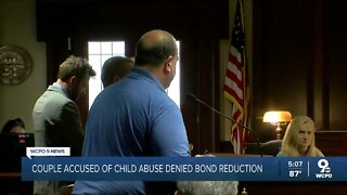 Couple accused of child abuse denied lower bond