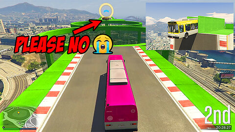 98.9% You Can't Complete This Bus Parkour In GTA 5 Parkour Race | GTA V Funny Parkour Race Challenge