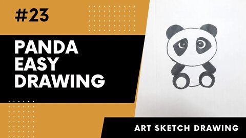 Panda Drawing Easy Step by Step l Easy Panda Drawing Tutorial #pandadrawing #easydrawing