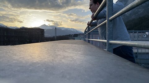 100 warmups on the roof