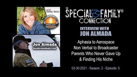 Interview - Jon Almada: Aphasia to Aerospace, Non Verbal to Broadcaster - Parents Who Never Gave Up