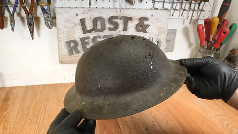 Broken WW2 British Helmet Restoration