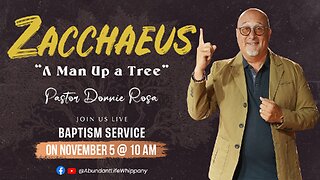 "Zacchaeus" A Man Up a Tree | Pastor Donnie Rosa