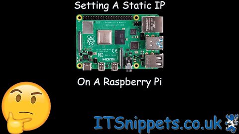 Setting A Static IP On a RASPBERRY Pi (@youtube, @ytcreators)