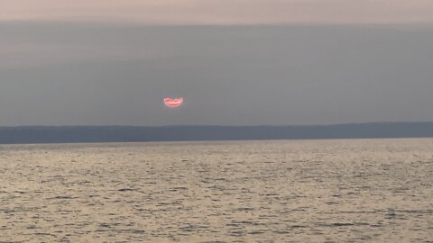 sunset in national park of Prince Albert