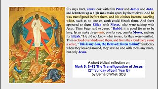 Mark 9:2–13 The Transfiguration of Jesus