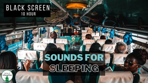 Fan Heater Sound | Black Screen | Night Bus Ride