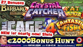 *Marathon* €2000 SLOTS BONUS HUNT *New Slots* - Hidden Valley, Crystal Catcher, Fat Panda & more