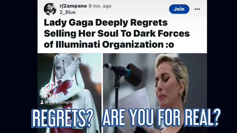 Truth bomb story time : LADY GAGA HAS REGRETS￼