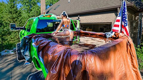 I Made My SEMA TRUCK Into A POOL...