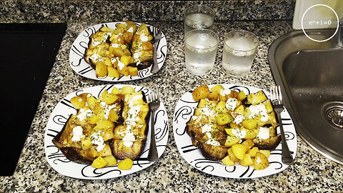 +11 001/004 005/013 001/007 roasted aubergine and potatoes · dialectical veganism autumn +11ME 005