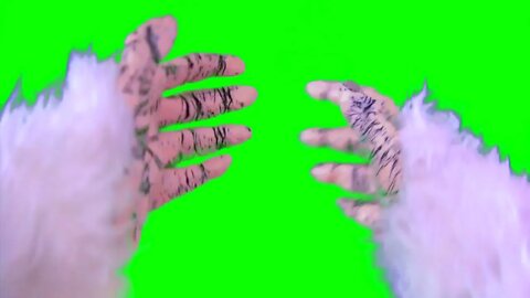 Realistic Yeti Arms Green Screen HD FREE DOWNLOAD