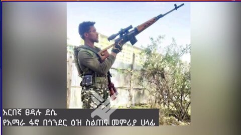 አርበኛ ፋኖ ፀዳሉ ደሴ የአማራ ፋኖ በጎንደር ዕዝ ስልጠና መምራያ ሀላፊ ከሰሞኑ በነበረው ከፍተኛ ትንቅንቅ ዙሪያ የሰጠው ማብራሪያ