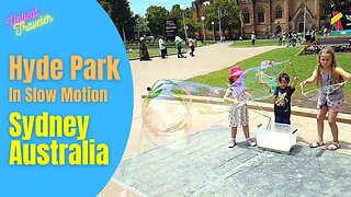 Hyde Park in Slow Motion, Sydney, Australia