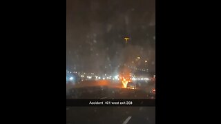 Toronto Fire On Highway 401