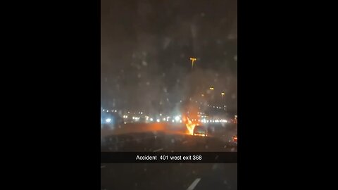 Toronto Fire On Highway 401