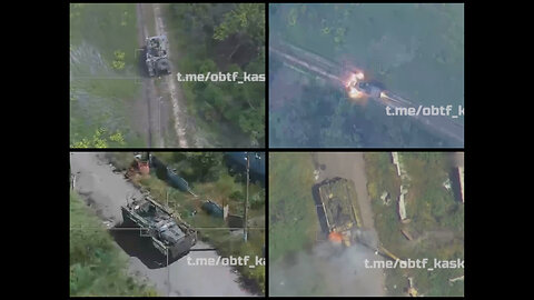 Russian Lancet UAV hits MaxxPro and Mastiff armoured vehicles