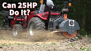 Tractor Stump Grinder on 25hp Small Tractor! Will It Work?