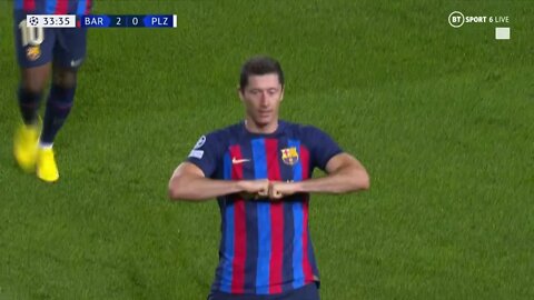 Robert Lewandowski Hat-trick vs Viktoria Plzen