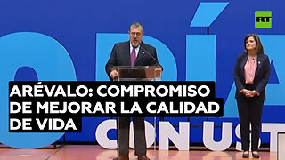 Arévalo: "Tenemos el compromiso de mejorar la calidad de vida del pueblo"