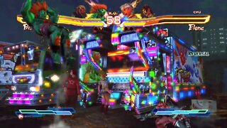 Street Fighter X Tekken: Blanka & Raven vs Elena & Julia - 1440p No Commentary