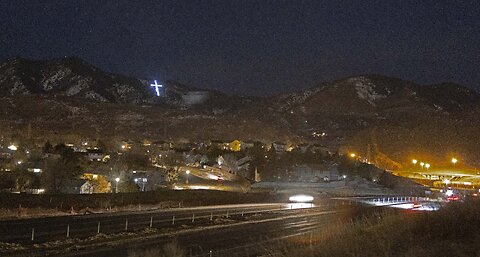 Cross of the Rockies on Mount Lindo above Denver