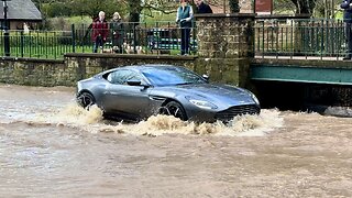 Would you risk taking your Aston Martin through a Flood?!