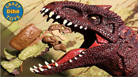 Transforming Jurassic World Dominion Tyrannosaurus Rex & Ankylosaurus Fierce Changers unboxing #JW4
