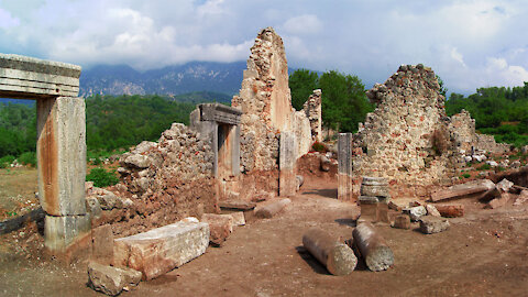 Ancient city Tlos on the Turkish Aegean