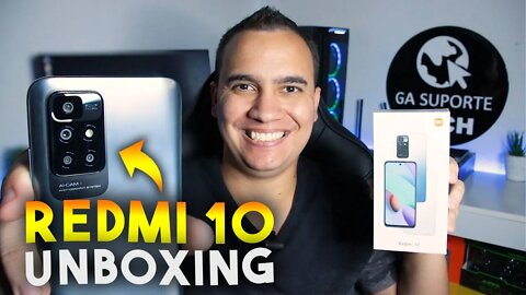 Redmi 10, o BARATINHO DA XIAOMI, SERÁ QUE É BOM? Unboxing e Detalhes