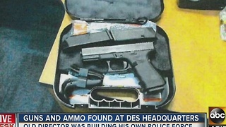 Guns, ammo seized from government building