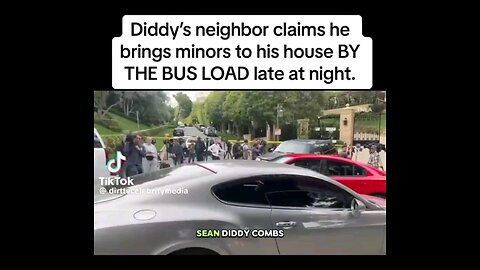 ➡️ ➡️ ➡️ Busloads of minors at Diddy’s house at night along with narcotics and fire arms.