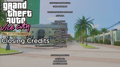GTA Vice City Definitive Edition - End Credits [No Commentary]