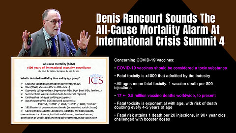 Denis Rancourt Sounds The All-Cause Mortality Alarm At International Crisis Summit 4
