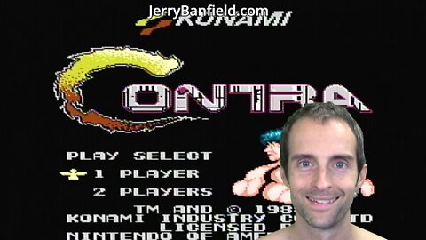 Contra (1987) First Play on Nintendo Entertainment System (NES)!